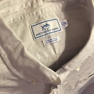 NWT Southern Tide XL summer weight slimfit XL gray